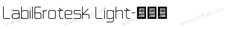 LabilGrotesk Light字体转换